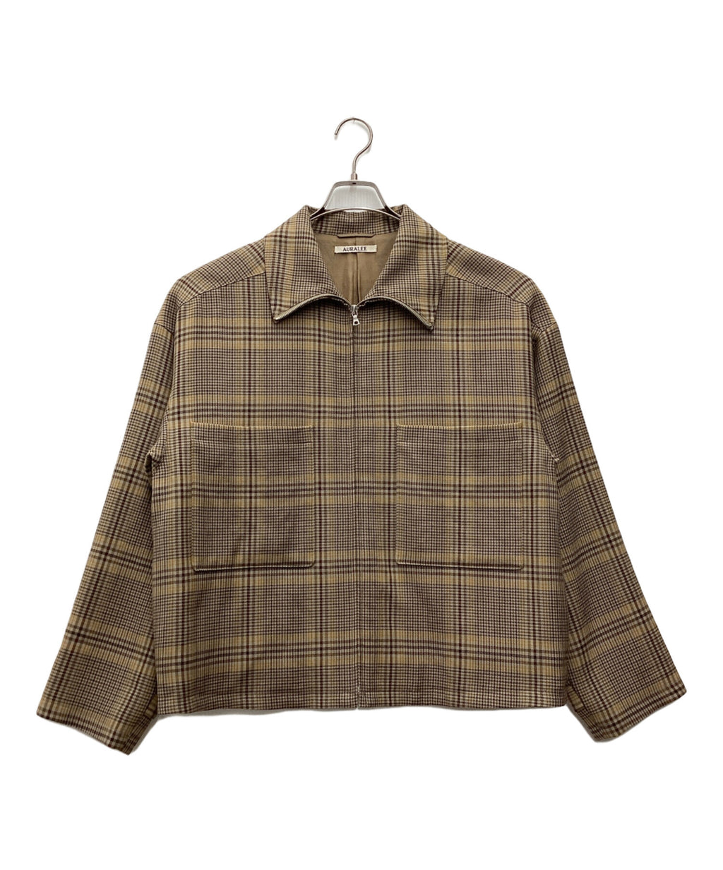 Auralee Checkered Blouson Jacket