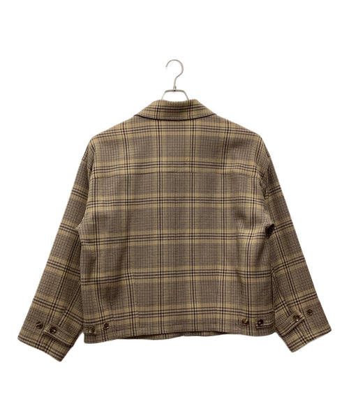 Auralee Checkered Blouson Jacket
