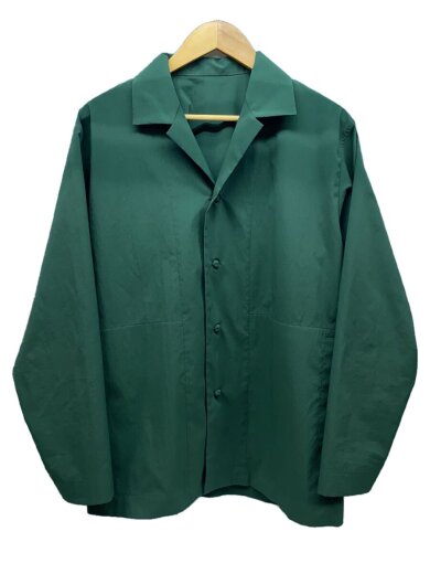 HOMME PLISSE ISSEY MIYAKE Green Camp Collar Shirt