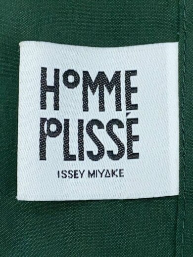 HOMME PLISSE ISSEY MIYAKE Green Camp Collar Shirt