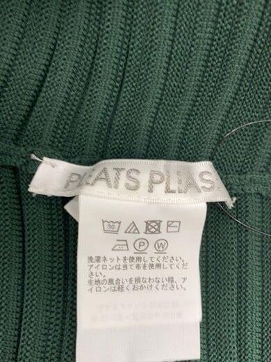 Pleats Please Issey Miyake Green Knit