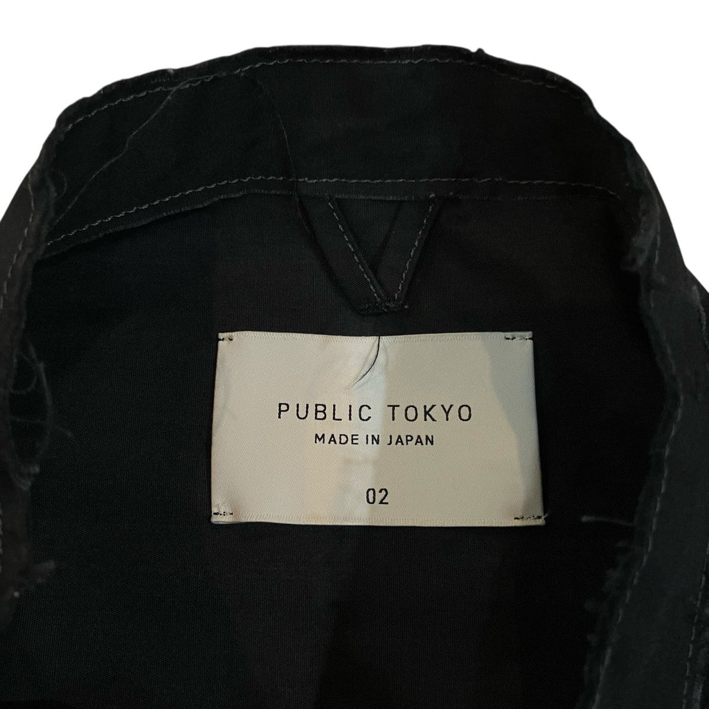 PUBLIC TOKYO Mandarin Collar Utility Shirt