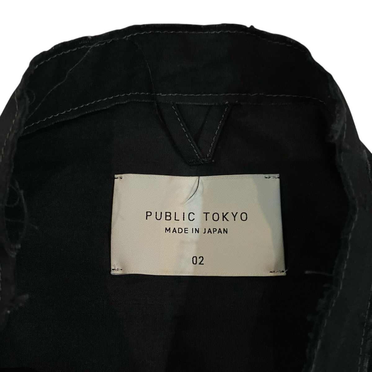 PUBLIC TOKYO Mandarin Collar Utility Shirt