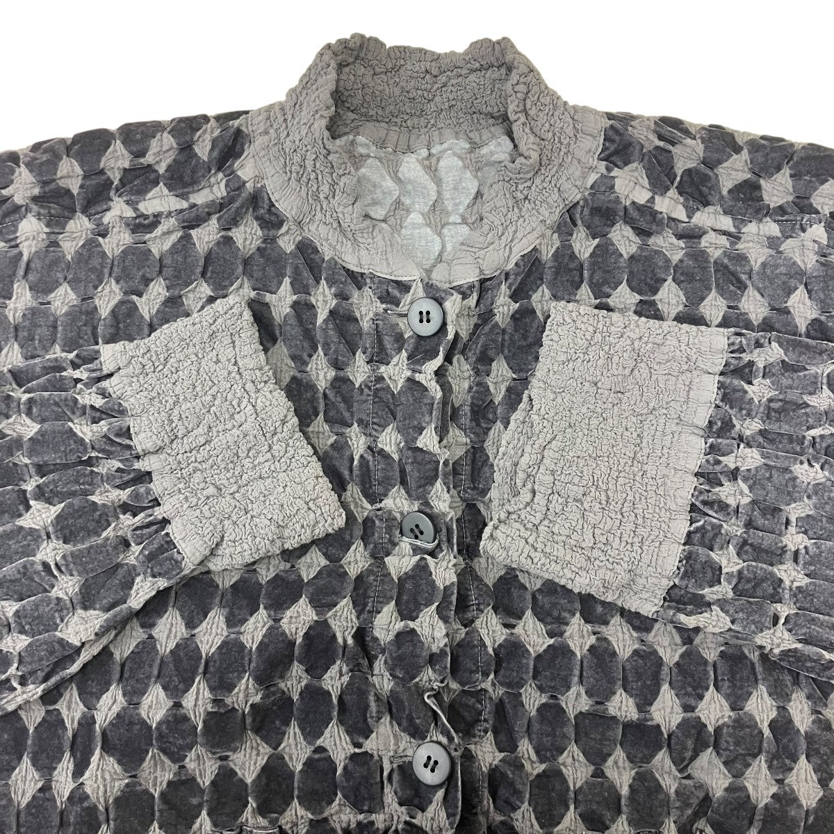 ISSEY MIYAKE Knitted Diamond Bomber
