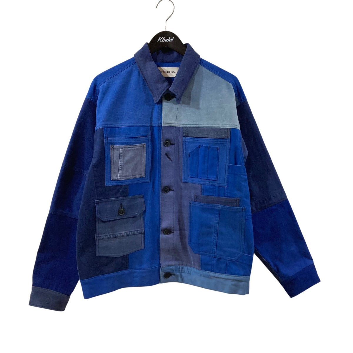MIYAGIHIDETAKA Remake Patchwork Chore Coat