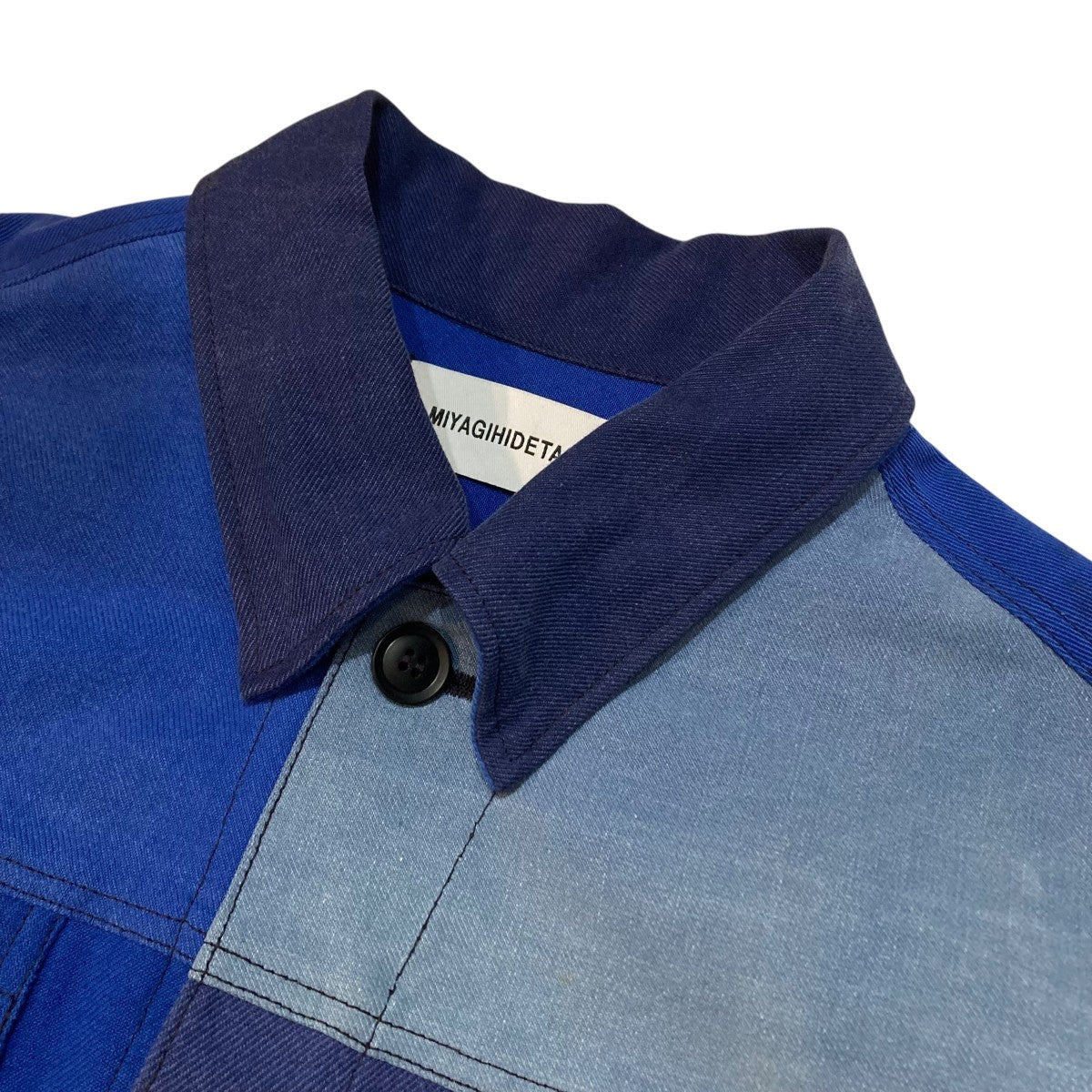 MIYAGIHIDETAKA Remake Patchwork Chore Coat
